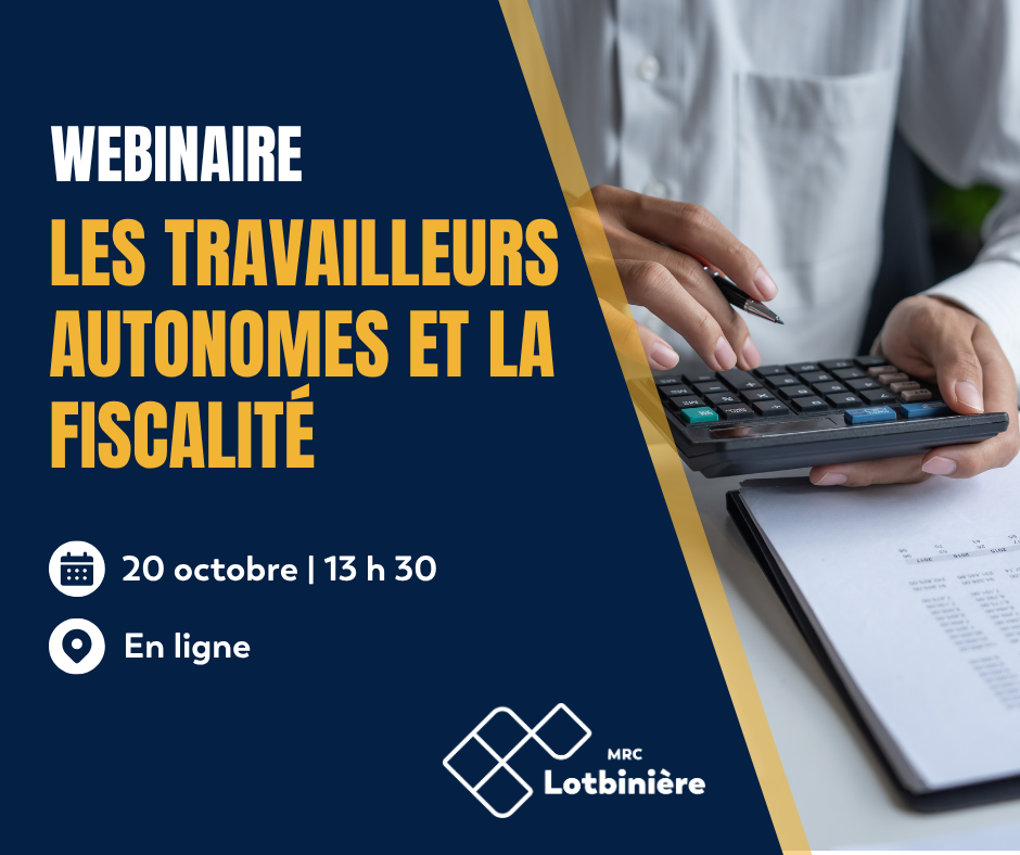 Webinaire travailleurs autonomes et fiscalité