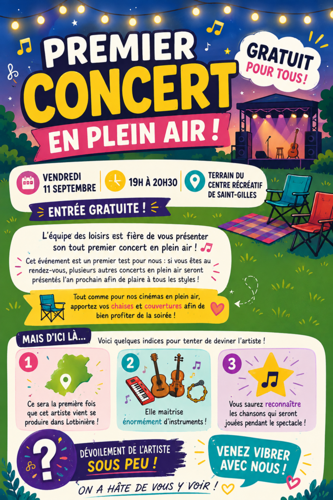 concert en plein air