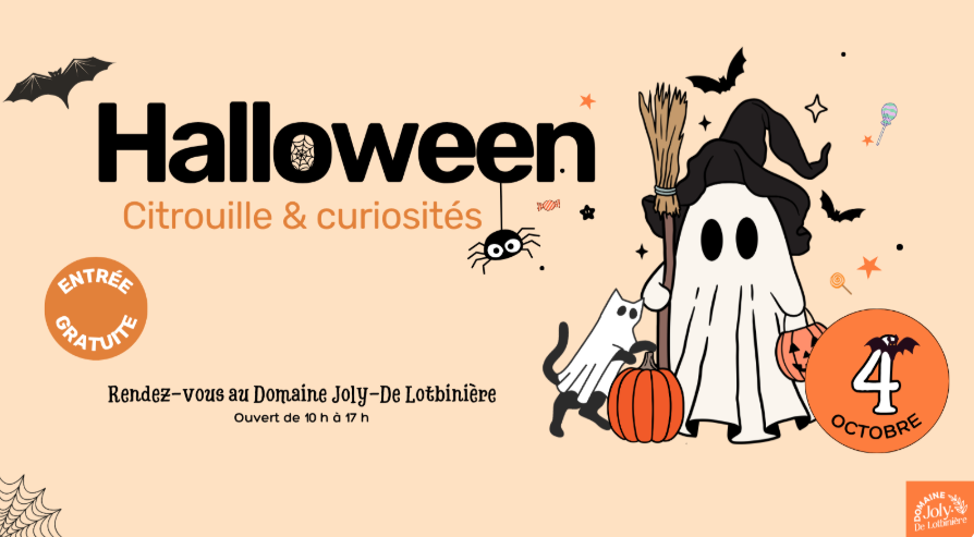 Affiche Halloween au Domaine Joly-De Lotbinière, le 4 octobre